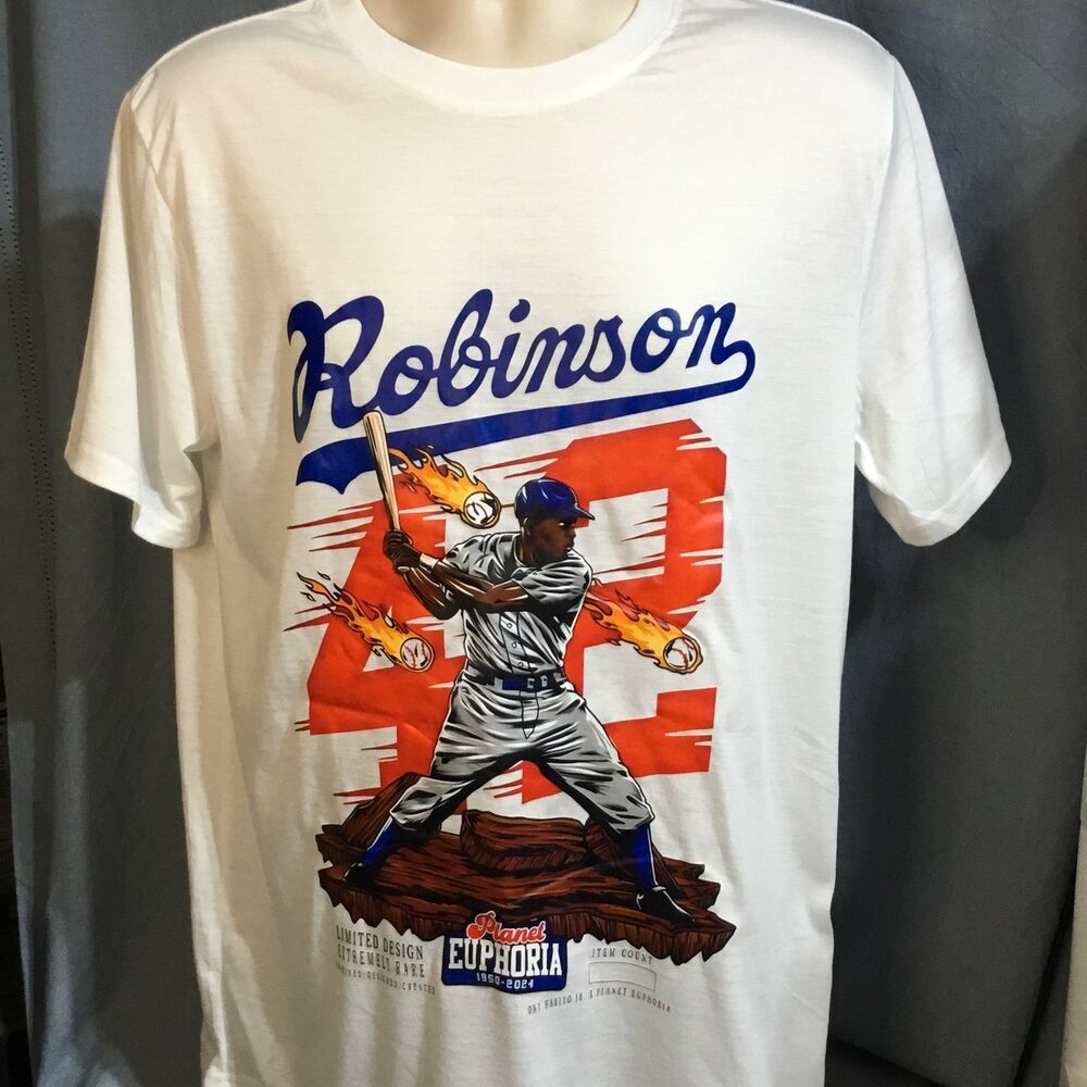 NEW Jackie Robinson Los Angeles Dodgers Baseball T-shirt